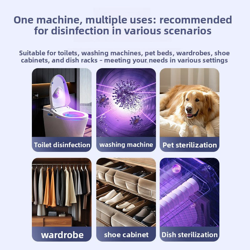 UV-C Toilet Lid Sanitizer, Helps Reduce Odors, Automatic 99-Second Cycle
