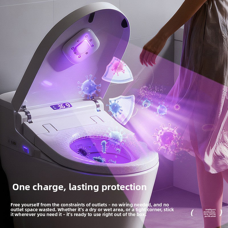 UV-C Toilet Lid Sanitizer, Helps Reduce Odors, Automatic 99-Second Cycle
