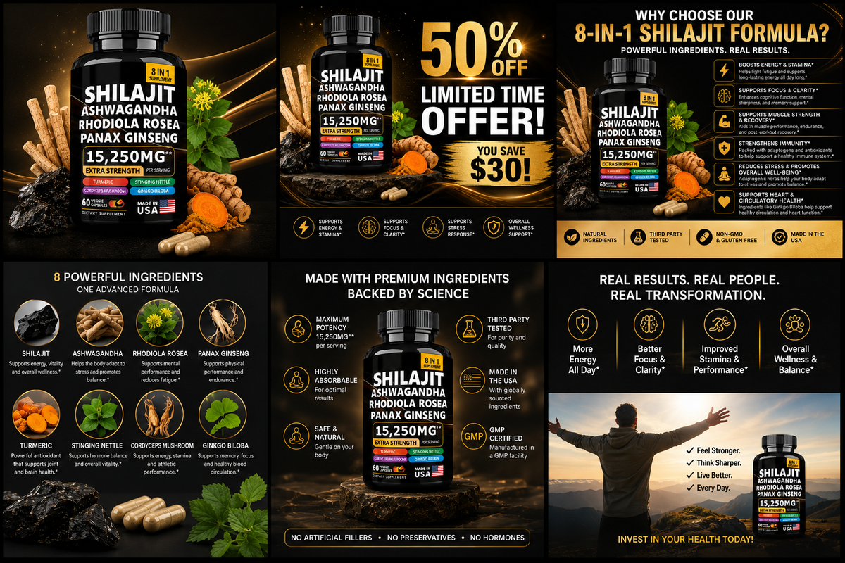 Shilajit Capsules 50% Off Sale Ends Soon! 🔥