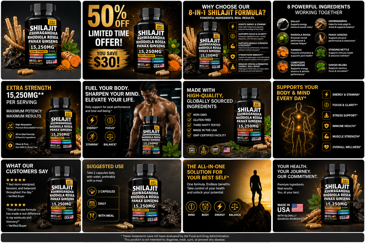 Shilajit Capsules 50% Off Sale Ends Soon! 🔥