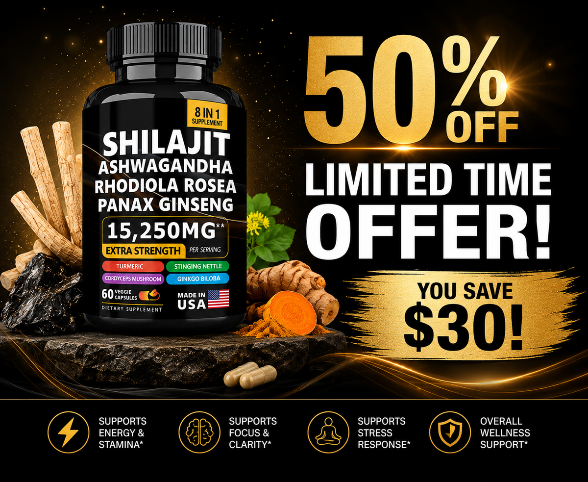 Shilajit Capsules 50% Off Sale Ends Soon! 🔥