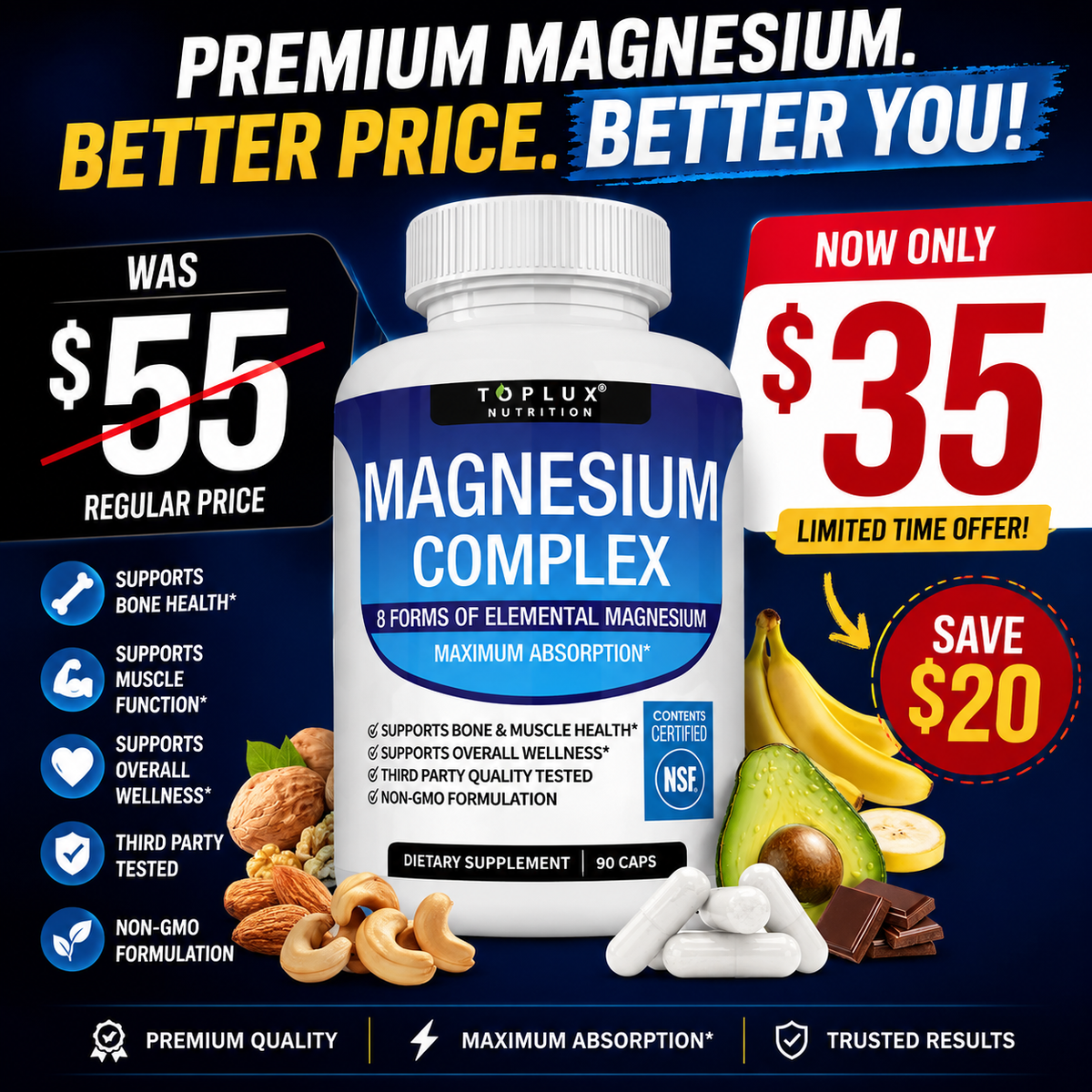 Magnesium compound 90 capsules