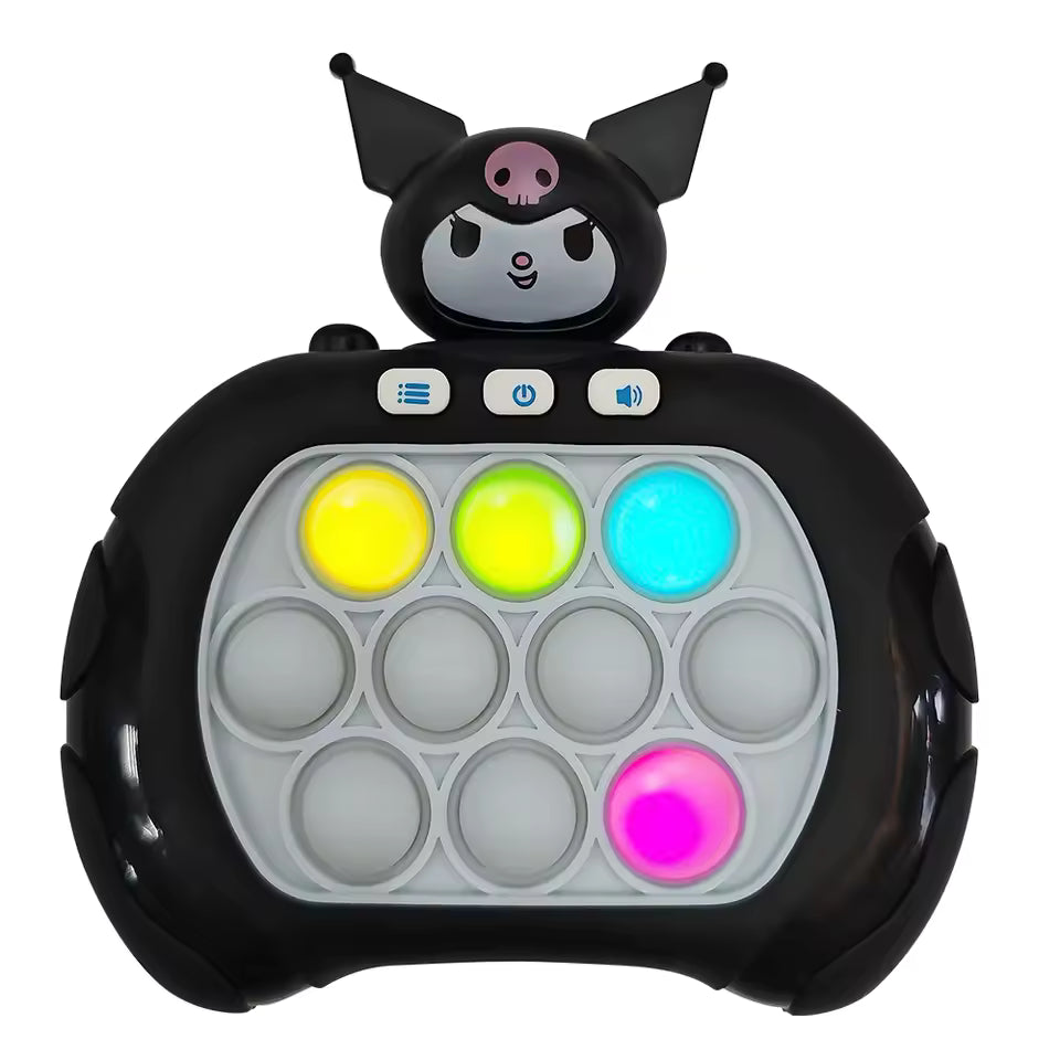 New Sanrio Kuromi Quick Push Game Pop Up Fidget Bubble Electronic Pop it Pro Game Lightweight Anti-Stress Toy Adult Gift